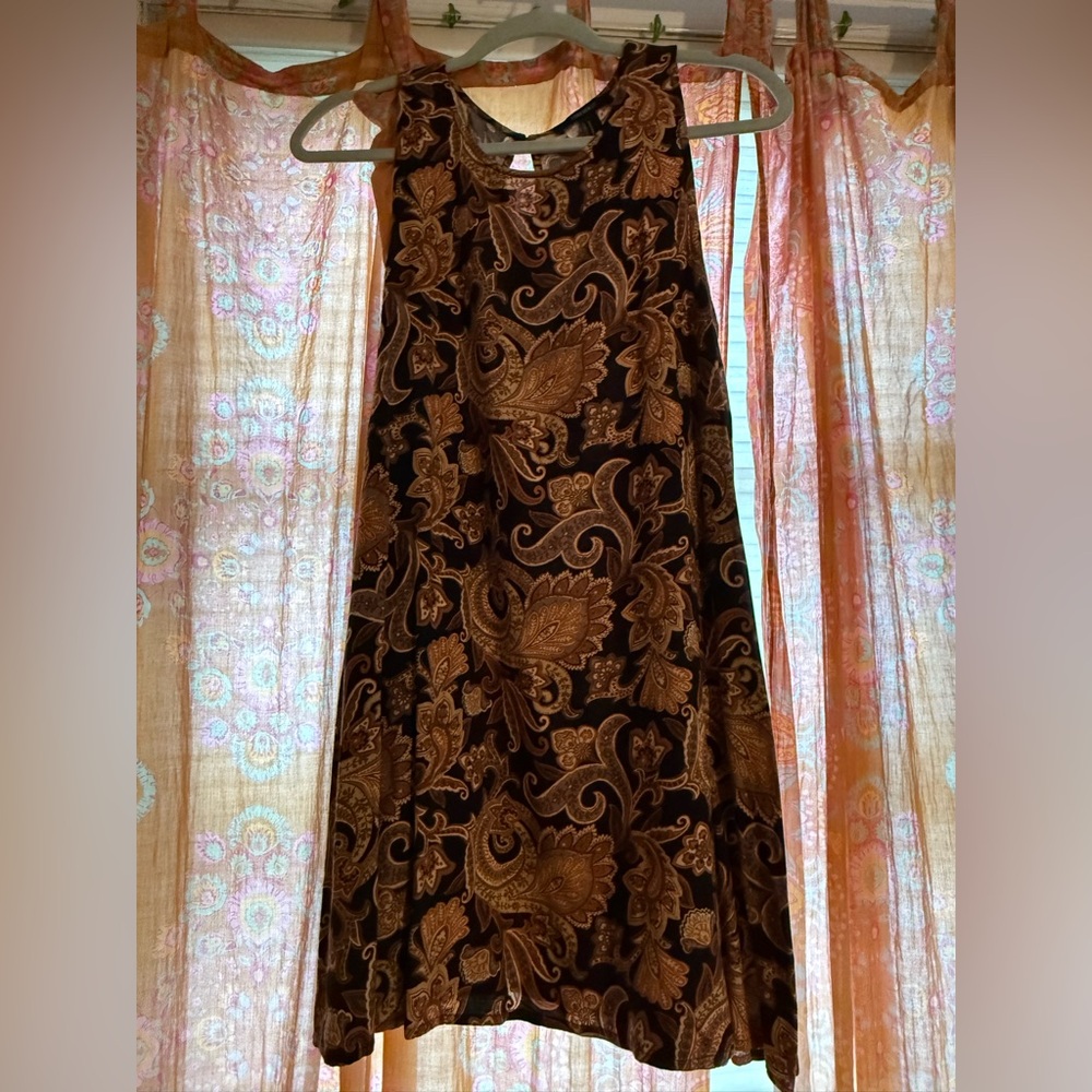 Forever 21 Brown Paisley Mini  Dress